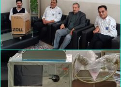اهدای یکدستگاه دی سی شوک به اورژانس