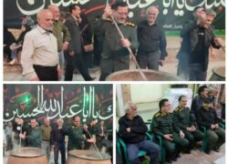 حضور فرمانده سپاه ناحیه شهرستان نطنز در مراسم سنتی حلیم پزان