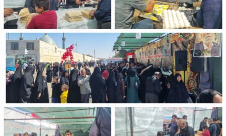 برپایی مواکب و ایستگاه های صلواتی در حاشیه مراسم چلشتم
