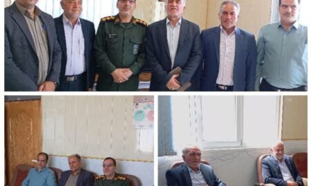 دیدار نماینده مجلس شورای اسلامی از فرمانده ناحیه سپاه شهرستان نطنز