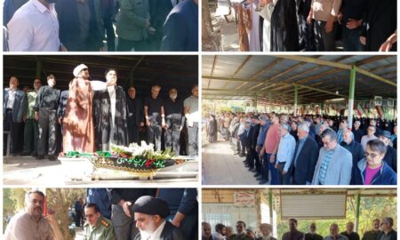 ادای احترام فرمانده سپاه نطنز و امام جمعه به مادر شهید والامقام مالکی