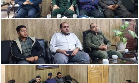 دیدار فرمانده حوزه مقاومت بسیج مالک اشتر با دادستان نطنز