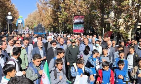 شکوه و خلق حماسه حضور دانش آموزان و دانشجویان شهرستان نطنز