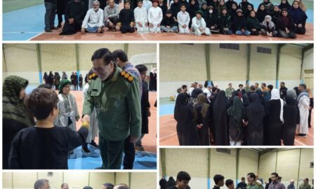 دیدار امام‌جمعه نطنز و فرمانده سپاه با هنرمندان نمایش فاطمیه / تأکید بر تقویت جهاد تبیین و حمایت از زیرساخت‌های فرهنگی