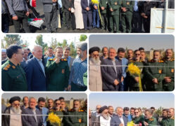 مراسم افتتاحیه پروژه آسفالت پارکینگ بوستان شهدای گمنام شهر بادرود