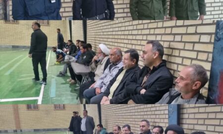 برپایی فینال مسابقات فوتسال منطقه طرقرود به مناسبت هفته بسیج