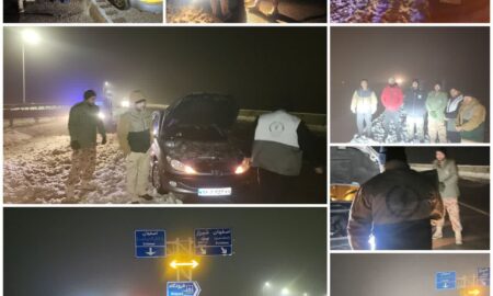 بسیجیان نطنز پای کار خدمت