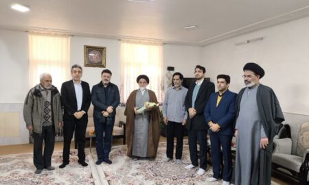 دیدار فرماندار، امام جمعه، رئیس اداره تبلیغات نطنز از جانبازان