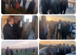 بررسی و بازدید نماینده مجلس و دهیار روستای عباس آباد از گلخانه ها