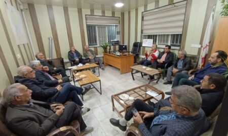 گفتگو و بازدید رؤسای هلال احمر با داوطلبان و پرسنل