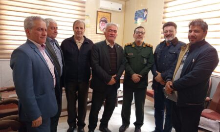 دیدار نماینده مجلس و فرماندار با فرمانده سپاه نطنز به مناسبت روز پاسدار