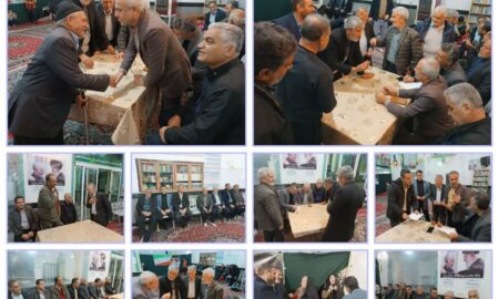 دیدار مسئولان و شهروندان بادرودی در مسجد امام رضا(ع) 