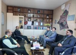 دیدار فرماندار نطنز با فرمانده انتظامی