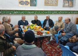 دیدار صمیمی دکتر عبدلی با اهالی روستای بیدهند