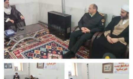 دیدار فرمانده انتظامی نطنز با امام جمعه بادرود
