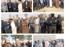 مراسم تشییع پیکر فاطمه ده آبادی مادر شهید داودی‌نژاد