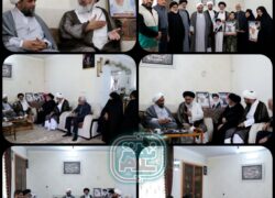 حضور مرجع تقلید آیت الله محمد الیعقوبی در بیت شهیده دیزایی