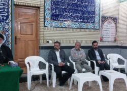 حضور فرماندار در مسجد زیر نغون روستای اوره و دیدار با اهالی روستا