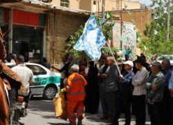 حضور فعال پاکبانان شهرداری نطنز در آیین «کاروان عرفه»