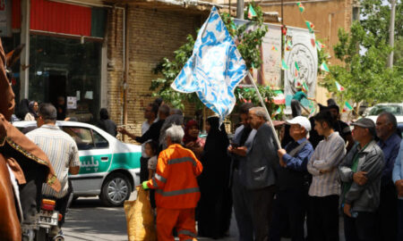 حضور فعال پاکبانان شهرداری نطنز در آیین «کاروان عرفه»