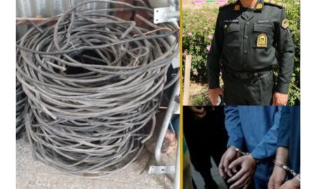 ناکامی و دستگیری سارقان سیم برق