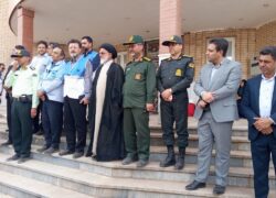 اجرای مانور امداد و نجات زلزله در پایگاه اورژانس جاده‌ای «ابیازن»