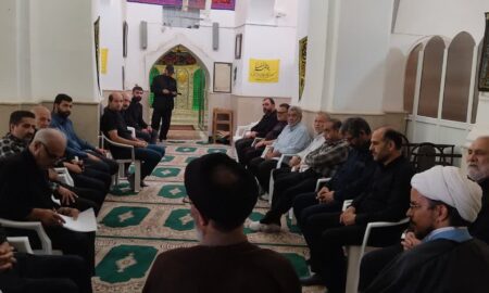 برگزاری جلسه هماهنگی موکب‌داران مراسم ۲۸ صفر در آستان مقدس امامزاده شاه سلطان حسین (ع) ابیازن