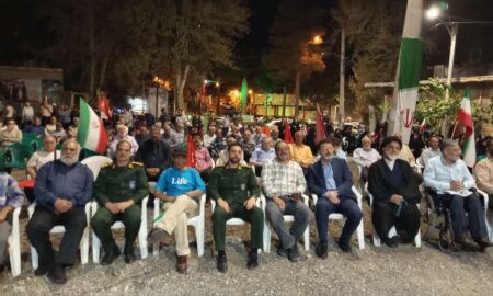 طنین حماسه در میدان ۱۷ شهریور؛ موج ۱۸۱ شب‌های بصیرت با حضور مسئولین و مردم رقم خورد