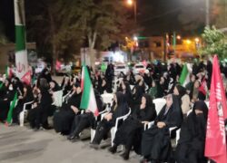 طنین سرود «باید برخاست» در موج ۱۸۲ میدان ۱۷ شهریور نطنز؛ حضور پرشور و خودجوش مردم