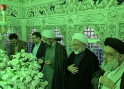 مراسم غبارروبی مضجع شریف امامزادگان آقاعلی عباس(ع) و شاهزاده محمد(ع)