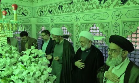 مراسم غبارروبی مضجع شریف امامزادگان آقاعلی عباس(ع) و شاهزاده محمد(ع)