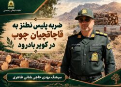 ضربه پلیس “نطنز” به قاچاقچیان چوب در کویر بادرود